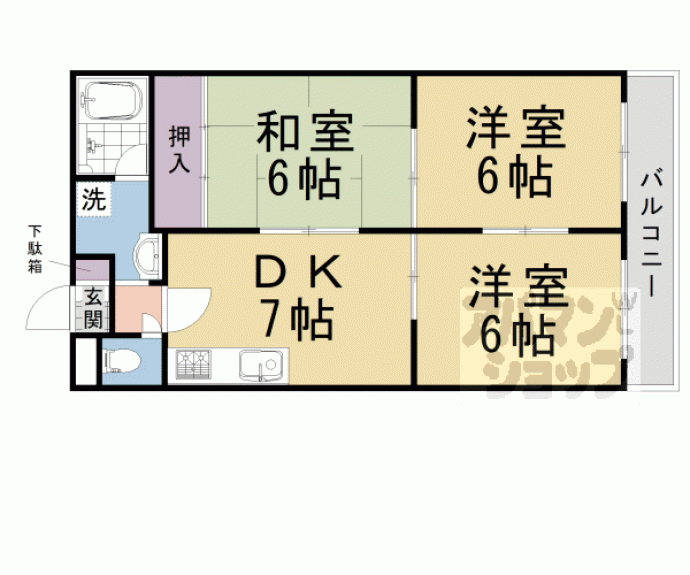 【ロイヤルコーポ】間取