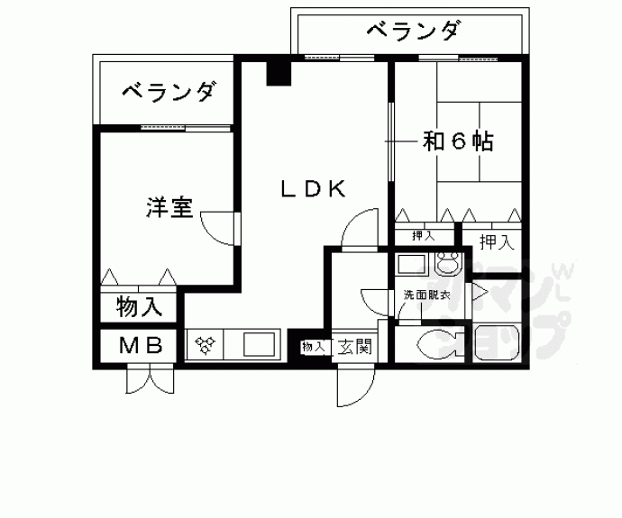 【ドーム・シシャスチェ梅津】間取