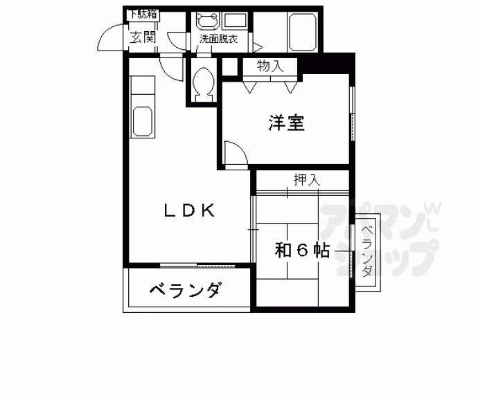 【ドーム・シシャスチェ梅津】間取
