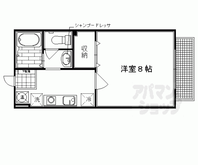 【クレール北野Ｂ】間取