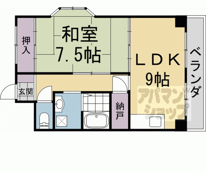【エントピア嵐山】間取