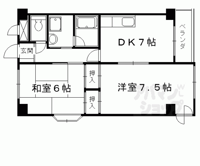 【エントピア嵐山】間取