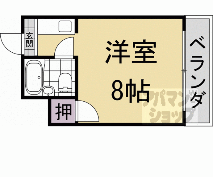 【コテージ大枝】間取