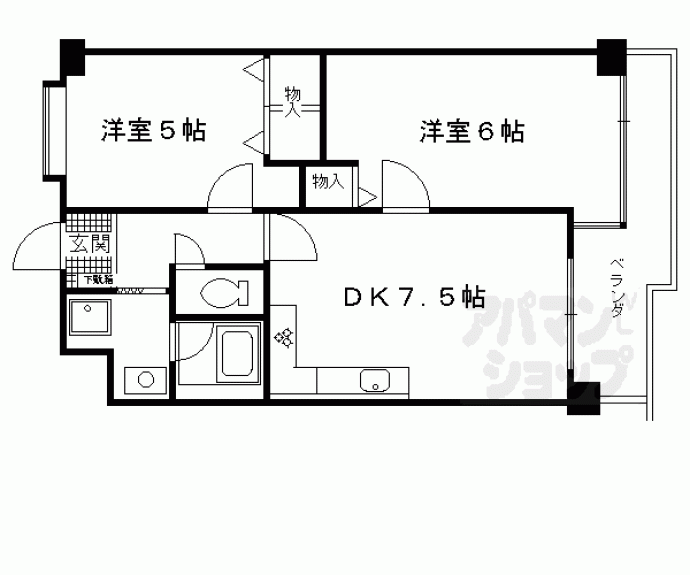 【グリーンエクセル西院】間取