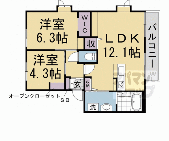 【ＩＮ　ひもろぎ】間取
