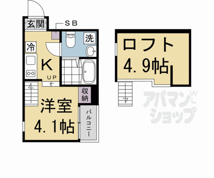 【パークテラス丹波口】間取