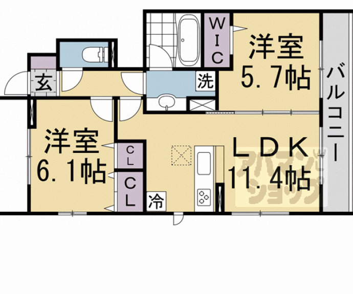【アモーレ岩倉】間取