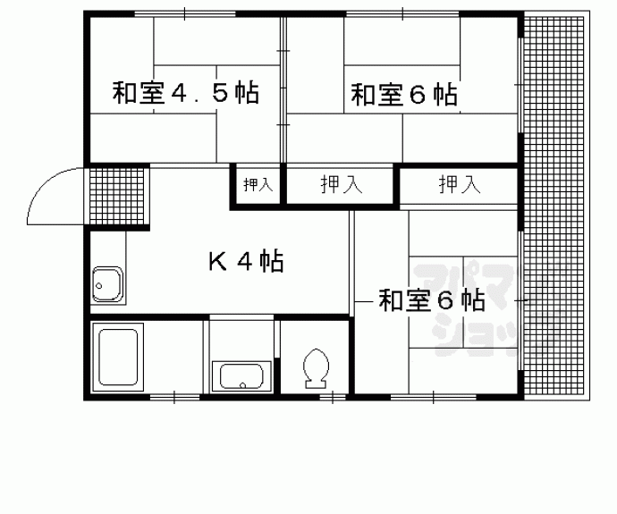 【キングスコート】間取
