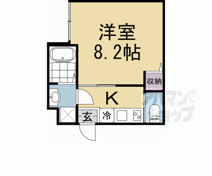 【エントランスライフ同志社西】間取