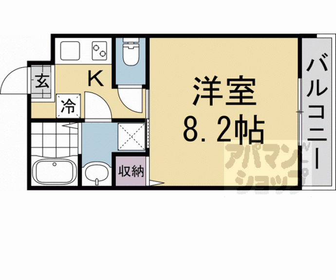 【エントランスライフ同志社西】間取