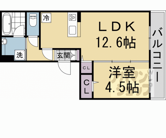 【Ｙ’ｓ　ｒｏｏｍ伏見板橋】間取