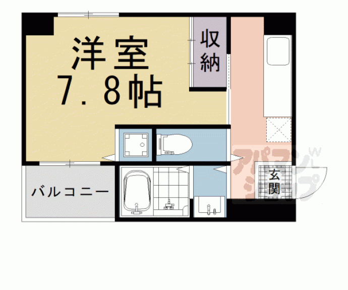 【シャトレナカイ三条】間取