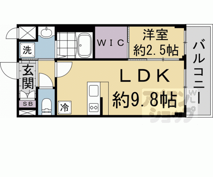 【ソルテラス京都東寺HOMARE】間取