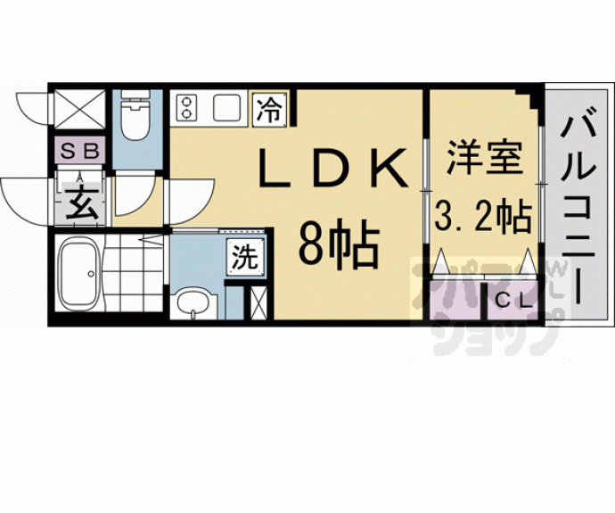 【ソルテラス京都東寺ＨＯＭＡＲＥ】間取