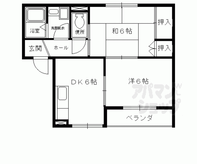 【メゾン　ド　ボワⅠ・Ⅱ】間取