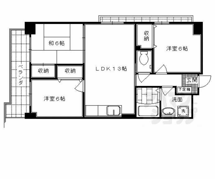 【カーセン２２】間取