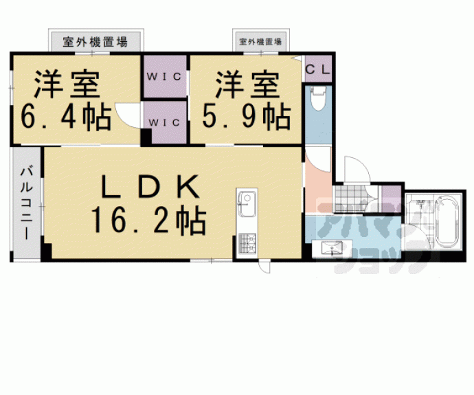 【フロンテージ堺町御門】間取