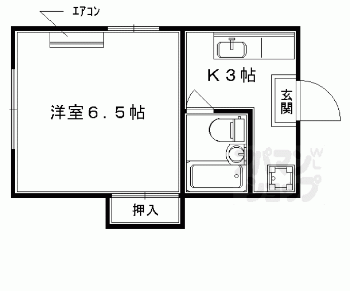 【山下マンション（右京区）】間取