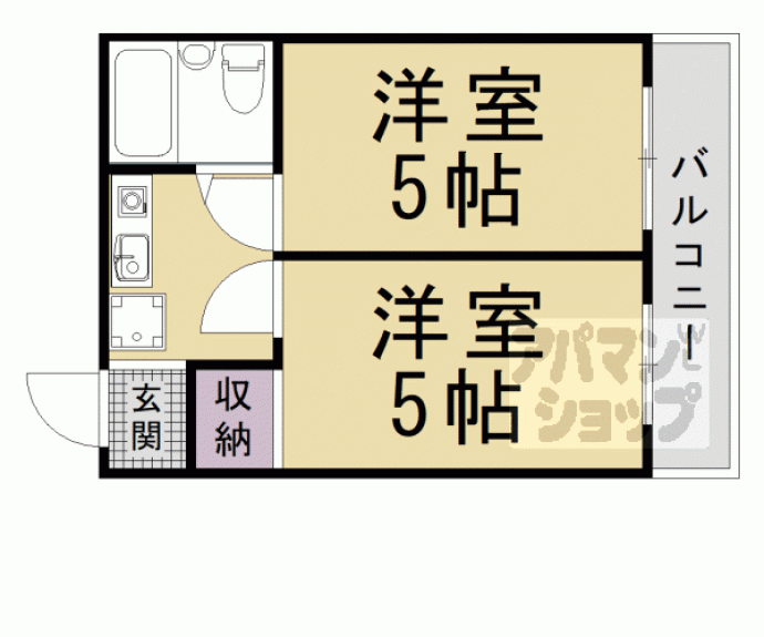 【アメニティ京都二番館】間取