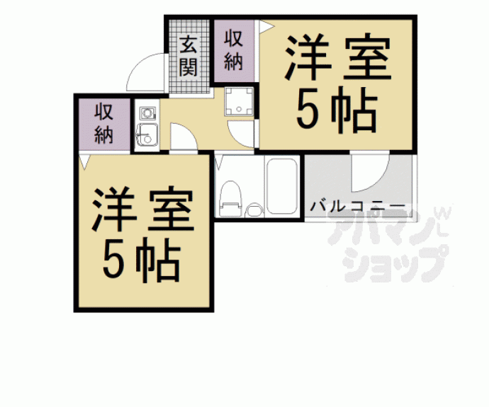 【アメニティ京都一番館】間取