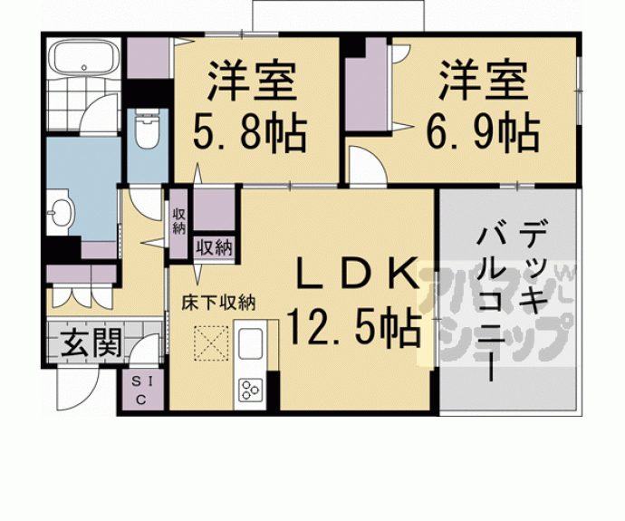 【シャーメゾン清風】間取