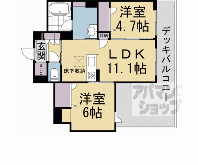 【シャーメゾン清風】間取