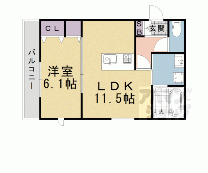 【ユアメゾン桂】間取