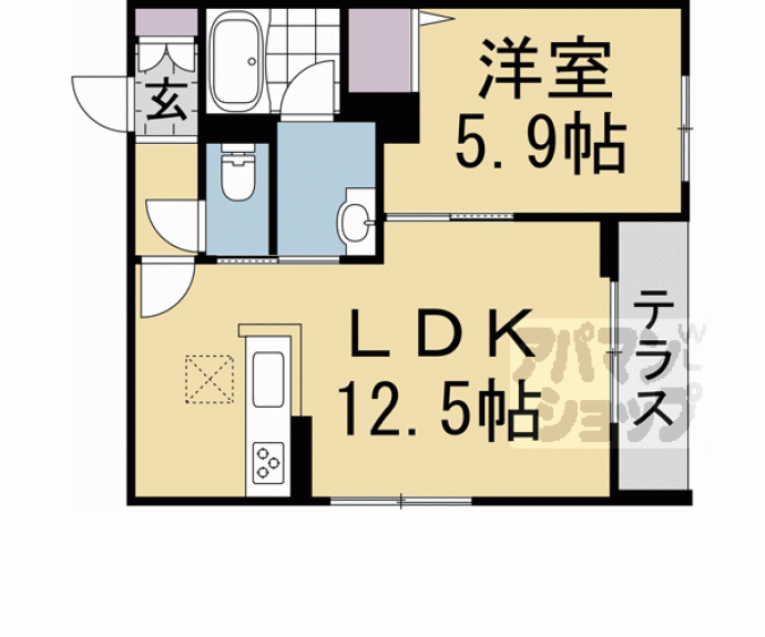 【シャーメゾンレグ北山】間取