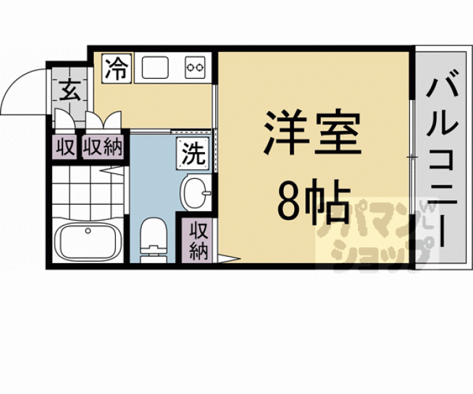 【Ｇｌａｄｖｉｓ清水五条】間取