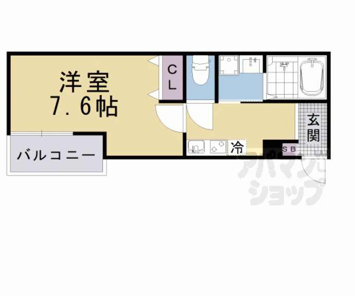 【仮称）山科区椥辻西浦町新築アパート】間取