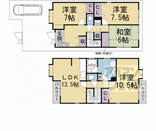【松ケ崎横縄手町貸家】