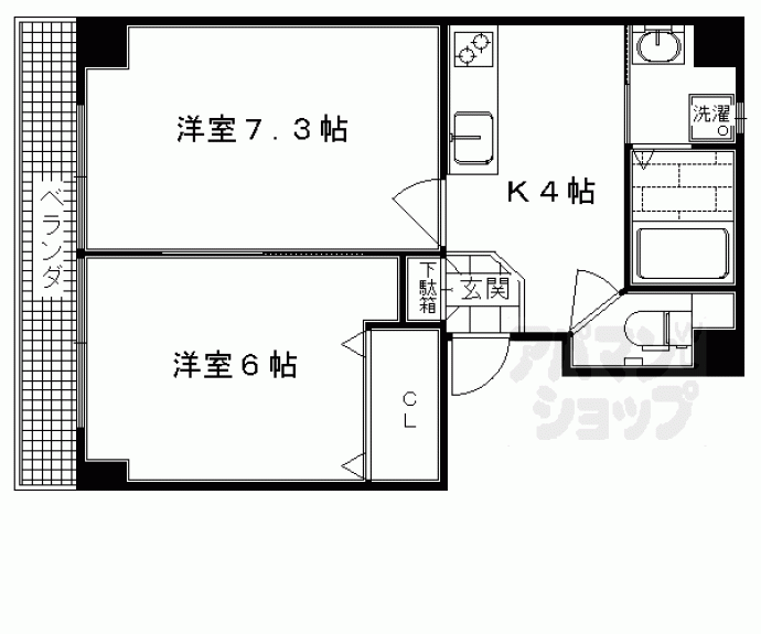 【AKANEマンション】間取