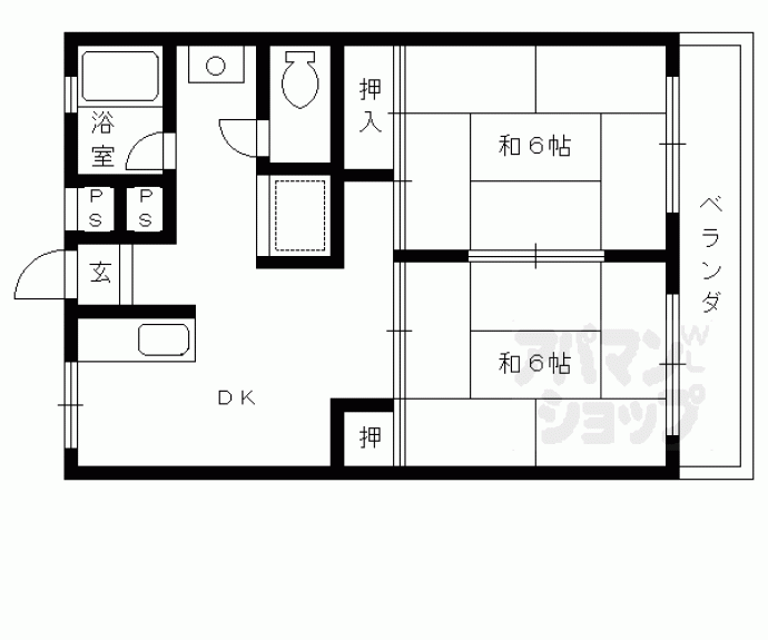 【西喜マンション】間取