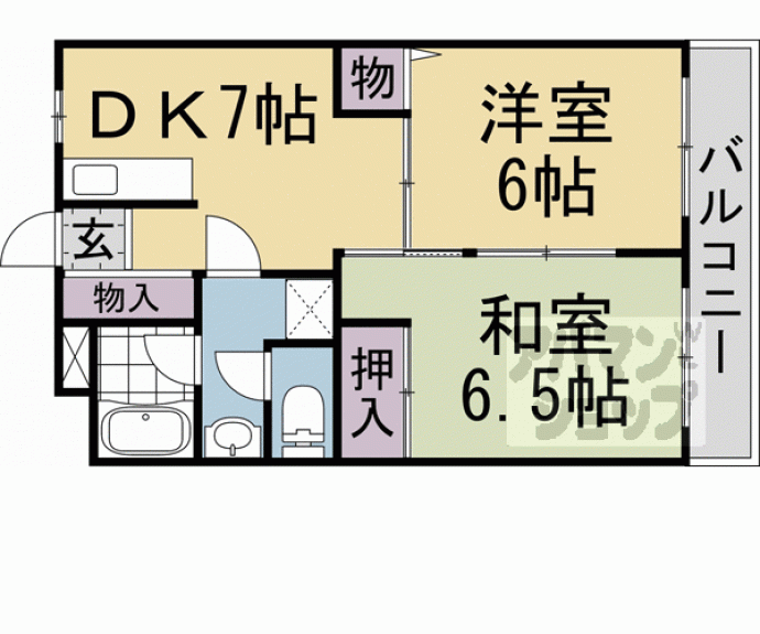 【西喜マンション】間取