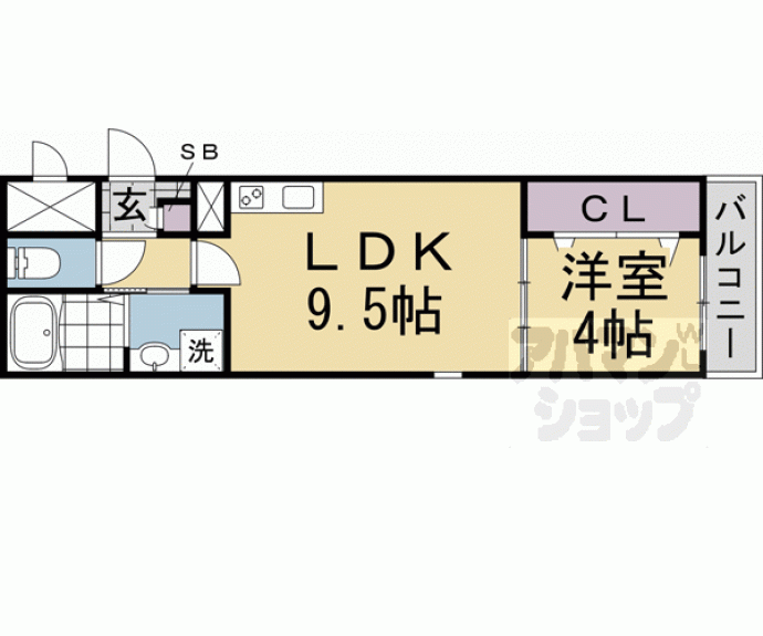 【ジーメゾン山科マニフィコ】間取
