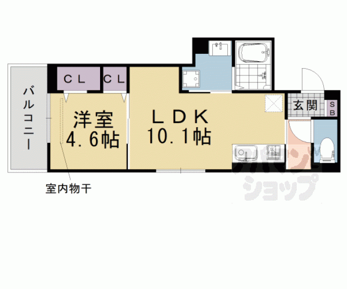 【アレーズ向日町】間取