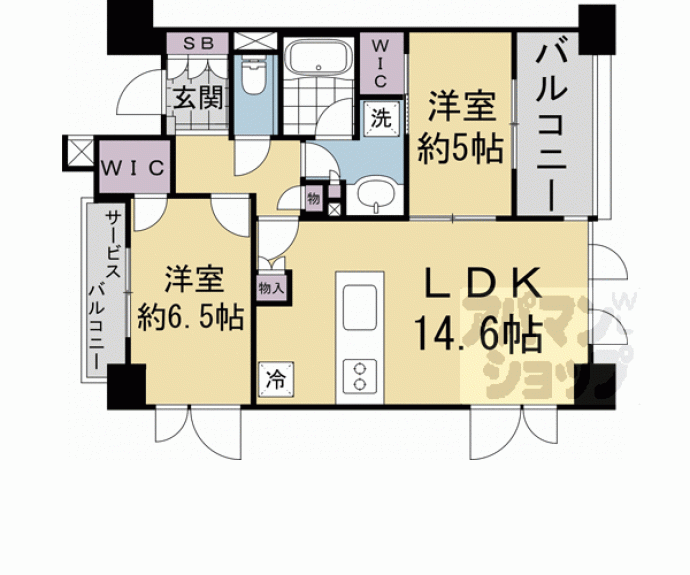 【ブリリア京都五条】間取