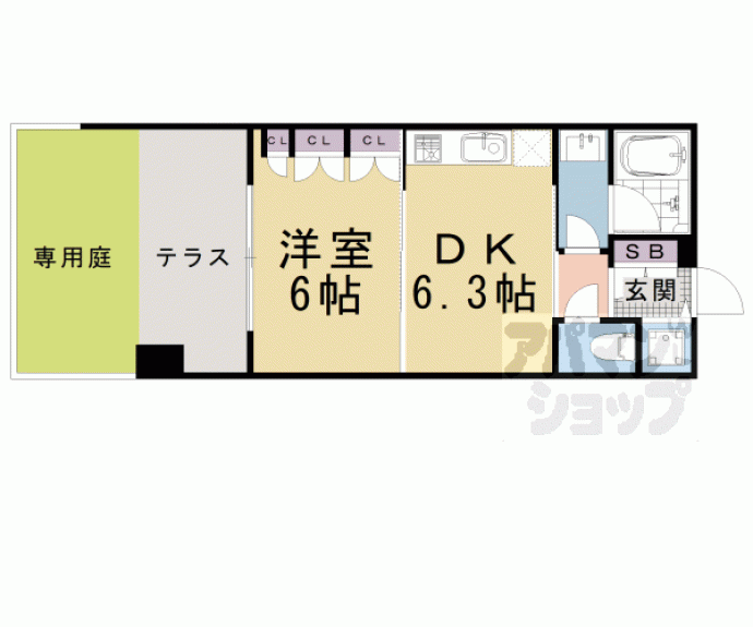 【ブリリア京都五条】間取