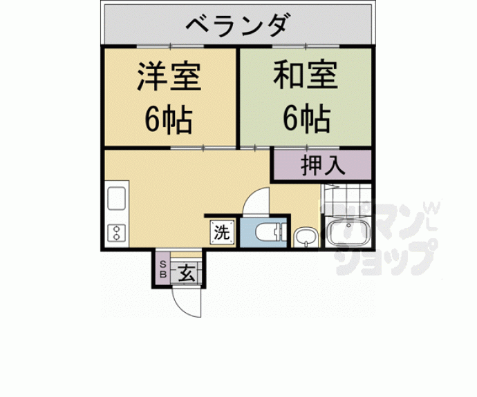 【サンライブマンションⅠ】間取