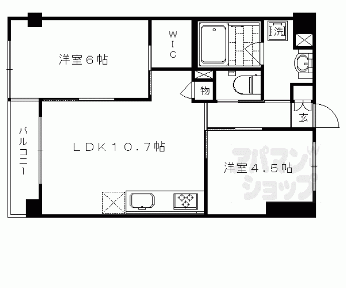 【カーサフィオーレ桂】間取