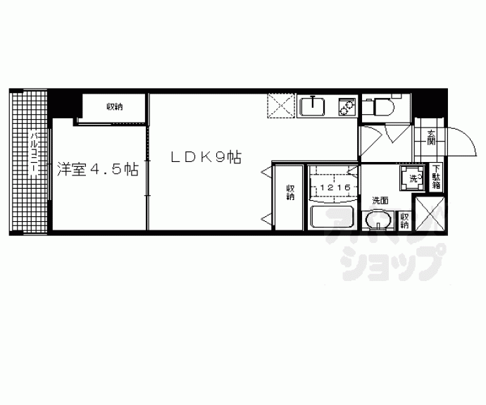 【ビクトワール西大路御池】間取