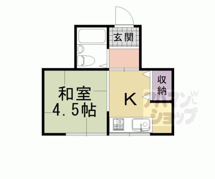 【ヤマト洛西アパート】間取