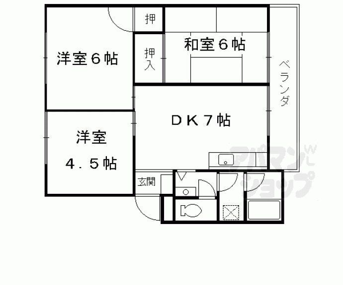 【コーポ前田】間取