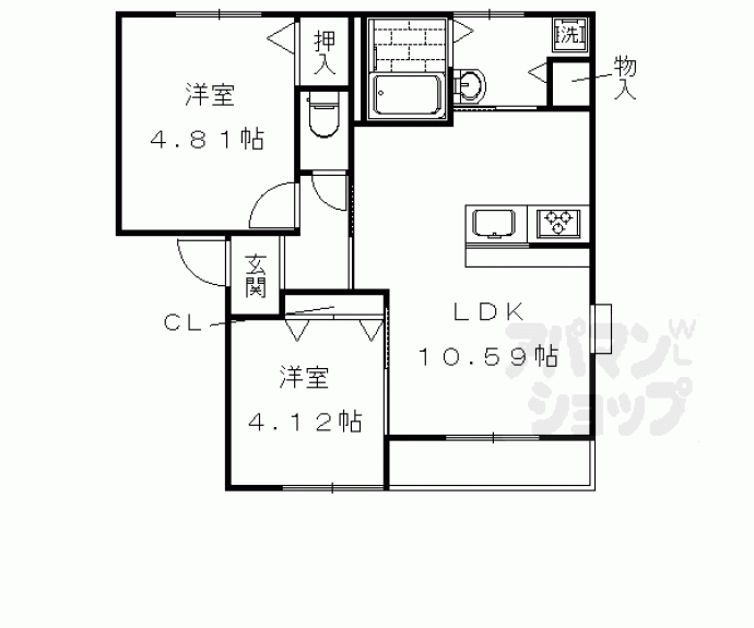 【ヴェルドミール葛野】間取