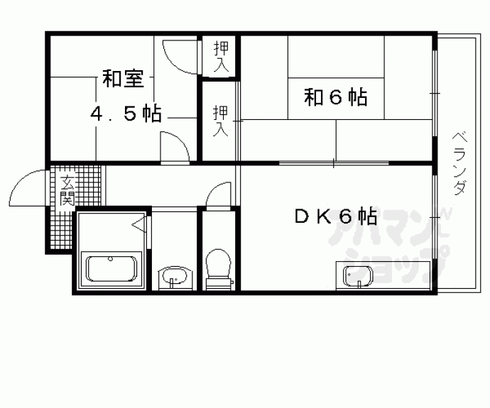 【コーポラスモリ】間取