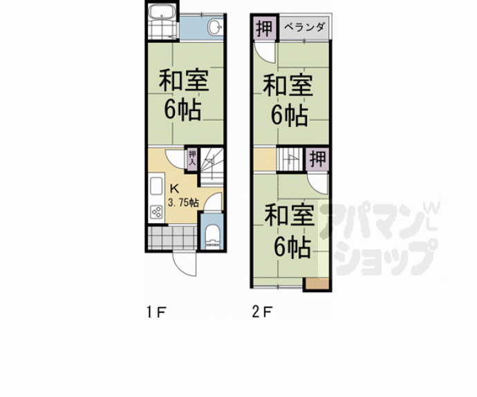 【馬場二丁目テラスハウス】間取