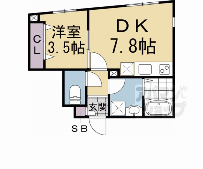 【グレース京都十条】間取
