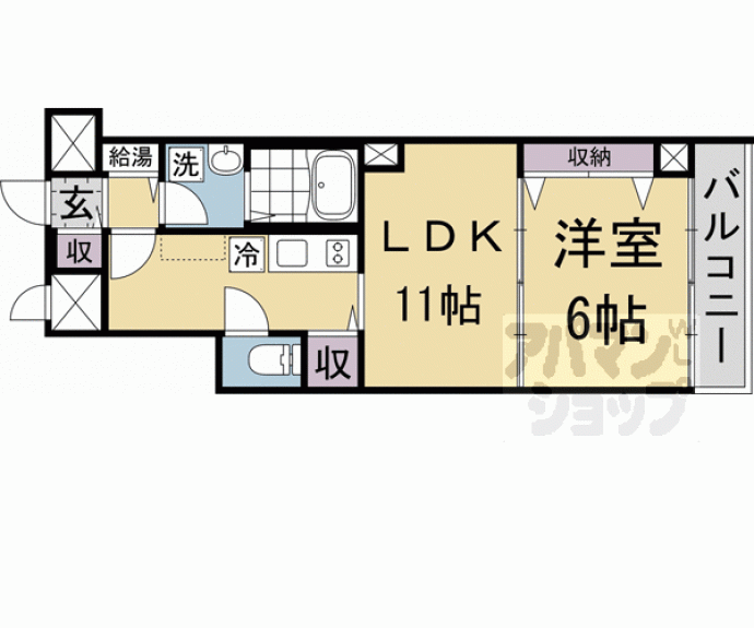 【クリスタルガーデン】間取