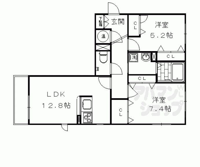 【La casa pulita】間取