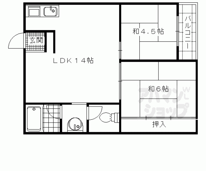 【西大丸荘】間取